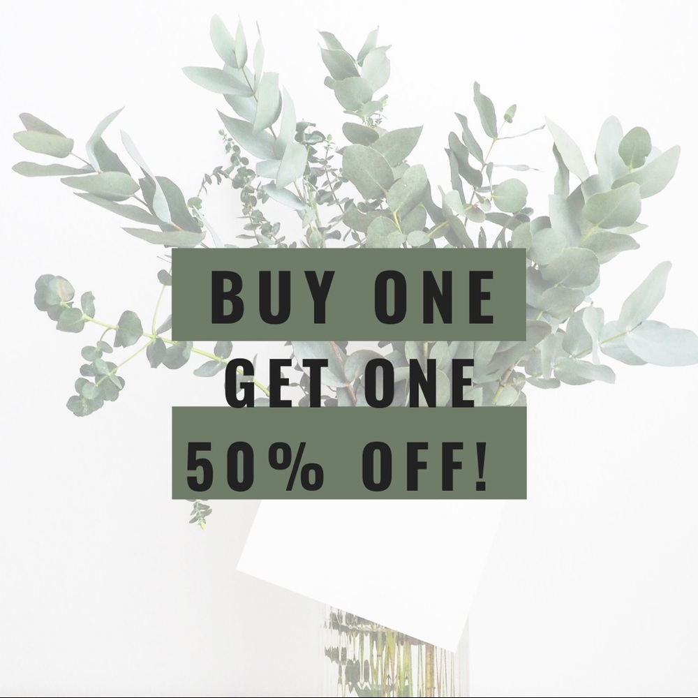 BUY ONE GET ONE 1/2 OFF! - Picture 1 of 1
